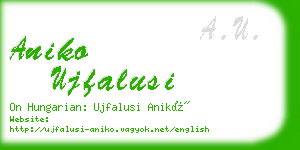 aniko ujfalusi business card